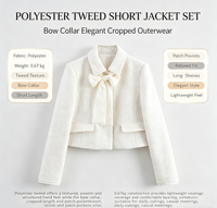 Veste de Costume Décontractée d'Été pour Femme, Style Européen et Américain, 100% Polyester, Respirante, Tissée Unie avec Col Amovible