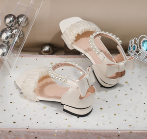 Nouvelles sandales d'été pour enfants avec semelle antidérapante confortable, chaussures blanches de plage pour filles, style féerique, sandales pour les âges 6-12 ans - Product Image 5