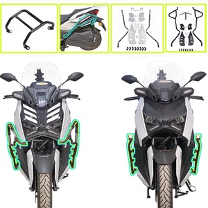 TORST per 23 <span class=keywords><strong>Modelli</strong></span> <span class=keywords><strong>Yamaha</strong></span> XMAX300 Barra di Protezione Faro Anteriore Anti-Caduta Paraurti SH226 Staffa Laterale Modificata in Alluminio per Protezione Anticaduta 1 - Product Image 1