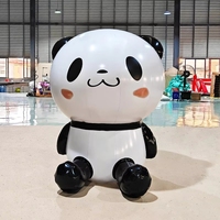 Mascotte gonflable en PVC étanche et durable en forme de panda de dessin animé, personnalisable pour événements publicitaires (1 an)