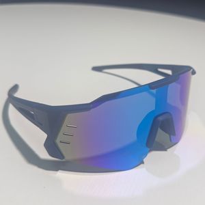 Lunettes de soleil sport KJ-9930, verres PC UV400, monture coupe-vent en plastique et métal, noires, pour le cyclisme et les activités de plein air - Product Image 3