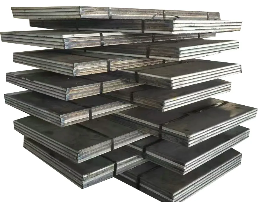 Hoja de placa de acero de hierro al carbono laminado en caliente Ss400 de 2mm y 3mm de espesor de alta calidad para Material de construcción