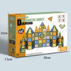Blocchi Magnetici Educativi all'Ingrosso, Grandi Dimensioni, Castello di Diamanti, Aereo, Nave, Piastrelle da Costruzione, <span class=keywords><strong>Regalo</strong></span> per Bambini - Product Image 6