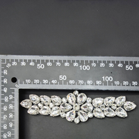 Mini Applique Broderie Fleur Transparente en Strass, Patch Bijou pour Vêtements, Délicat, Fait Main, DIY, Lavable, en Plastique et Verre