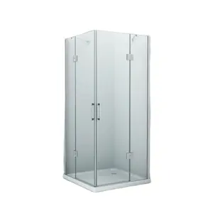 Jenbely Hot Selling High Quality Portable Bathroom Folding Glass Shower Door Shower Enclosure