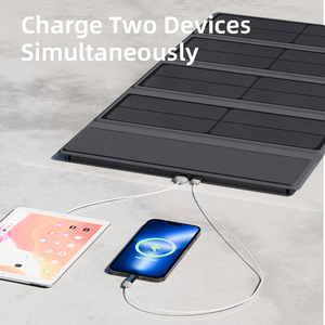 10000 мАч портативное солнечное зарядное устройство Power Bank 16 Вт складная солнечная панель Быстрая зарядка 1 Тип-C <span class=keywords><strong>2</strong></span> USB-A порта IP67 водонепроницаемый - Product Image 4