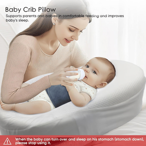 Matelas à langer imperméable blanc pour bébé, en <span class=keywords><strong>mousse</strong></span> à mémoire de forme, antistatique, hypoallergénique, avec sangle de sécurité, oreiller de lit - Product Image 2