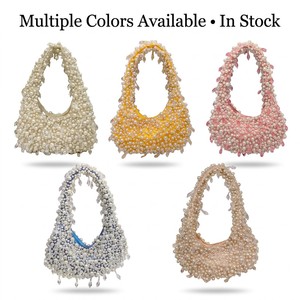Wholesale Fashion <strong>Bags</strong> Designer Handbags Crystal Beaded Pearl Evening Clutch Underarm <strong>Bag</strong> <strong>for</strong> Ladies Dinner Party - Product Image 3