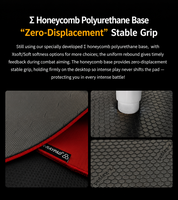 Tapis de souris de jeu Valorant X-Raypad Bee 4mm Dual Honeycomb Fine Surface Control Stable Stopping Sigma PU Base Soft Edge CS2