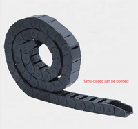 Chaîne de guidage en nylon pour machine-outil H25 * 57 H25 * 77, chaîne à fentes renforcée, pont en plastique, guide-câble flexible