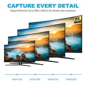 Nuevo <span class=keywords><strong>Cable</strong></span> <span class=keywords><strong>DisplayPort</strong></span> 1.4 Premium de Nailon Trenzado, 8K60Hz 4K 240Hz HDR de Alta Velocidad 32.4Gbps con Chapado en Oro para TV y Monitor - Product Image 3