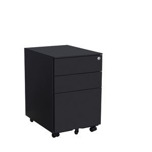 Armadietto per ufficio <span class=keywords><strong>mobile</strong></span> in metallo con tre cassetti pensili per attività con chiusura da tavolo piccolo, - Product Image 1