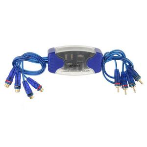 Cavo <span class=keywords><strong>Audio</strong></span> universale isolatore Ground Loop a 4 canali blu per filtro eliminatore di rumore per auto Dropshipping disponibile - Product Image 3