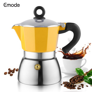 <span class=keywords><strong>6</strong></span> <span class=keywords><strong>tasses</strong></span> Pot à expresso en aluminium Moka Pot à café Moka expresso Latte percolateur poêle Top cafetière Pot Logo personnalisé - Product Image 1