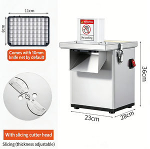 Machine à découper les légumes et les fruits de qualité commerciale, 200W, 220V, 5 tailles de découpe, pour les restaurants et les traiteurs de <span class=keywords><strong>Dakar</strong></span>, Sénégal - Product Image 5
