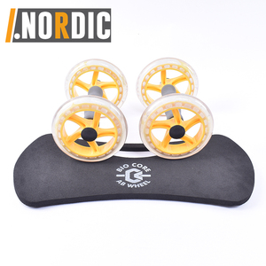Rueda doble <span class=keywords><strong>Ab</strong></span> con asas ergonómicas acolchadas para entrenamiento de fuerza abdominal y central, para el hogar, la Oficina, los viajes, Juego de <span class=keywords><strong>2</strong></span> - Product Image 6