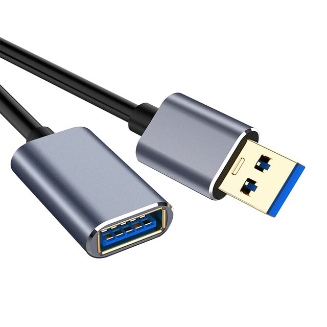 High Quality USB 3.0 2 Meter Extension Cable for Projector and Monitor Male Female Alloy High Speed
