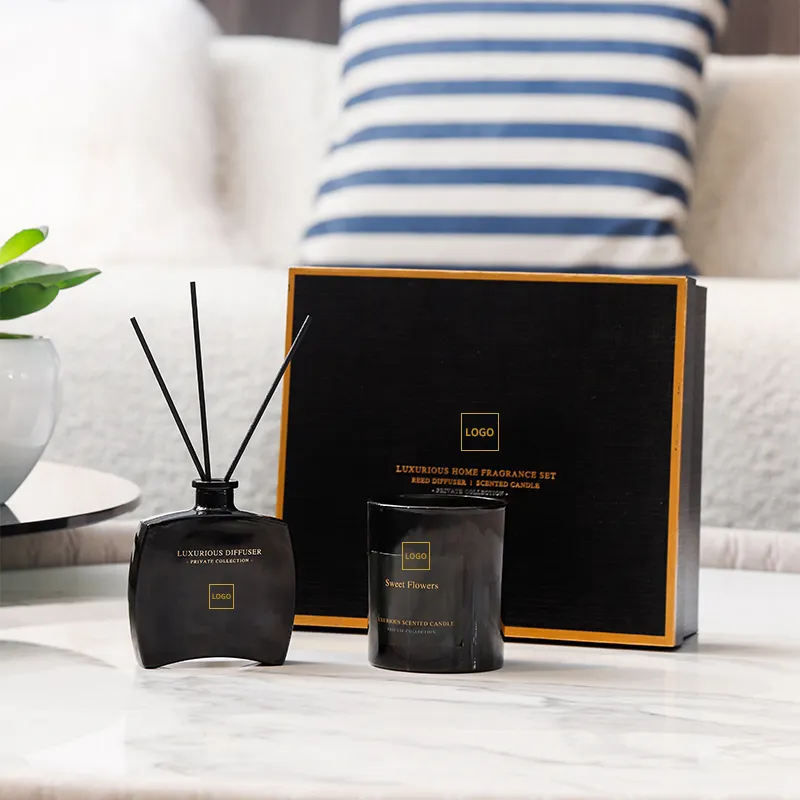 Novo Design Home Decor OEM Logo Perfume Velas Luxo Reed Difusor com Melhor Perfume