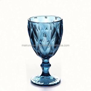 Vente en gros de gobelets à vin en cristal transparent personnalisés rose et bleu pour la rentrée scolaire, double paroi, 320 ml/350 ml, style américain classique - Product Image 3