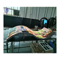 Pantalla LED Virtual P0.9 P1.25, Módulo de Pantalla LED Flexible, Publicidad, Pantallas Comerciales Creativas Personalizadas