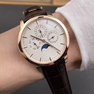 High-quality ultra-thin perpetual calendar mechanical watch, 41mm, complicated functions, luxurious rose gold business watch. - Product Image 3