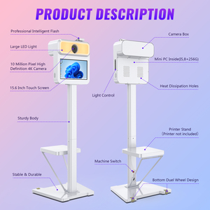 Chacktok New Arrival DSLR Máy Ảnh 4K 15.6 Inch Màn Hình Cảm Ứng Ảnh Tự Sướng Photo Booth HD Cho Tổ Chức Sự Kiện Bên Cho Thuê Với Bánh Xe Dễ Dàng Để Di Chuyển - Product Image 2