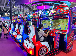 Máquina de Juego Arcade de Carreras de Coches con Monedas, Simulador de Carreras de Cruce de Velocidad con Asiento, Simulador de Carreras de Movimiento Completo en Venta - Product Image 3