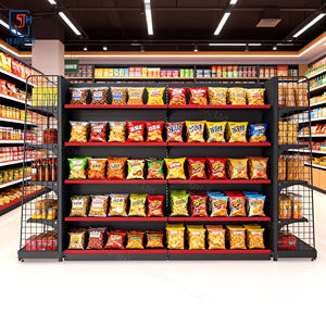 Estante de góndola de un solo lado, equipo de supermercado <span class=keywords><strong>para</strong></span> exhibición de alimentos en <span class=keywords><strong>minimarket</strong></span>, <span class=keywords><strong>estantes</strong></span> de supermercado caliente - Product Image 6