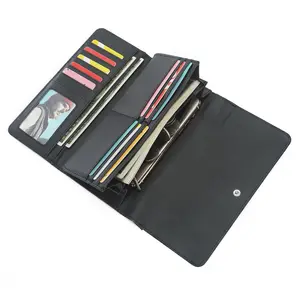 PU Leather Wallet Sublimation Blank Lady Purse For Women Long Money Saving Paper Gift Box Gift