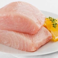 Steak de poisson-sabre (Xiphias Gladius) IQF FD surgelé, avec peau, emballé sous vide, 100% poisson-sabre, durée de conservation de 12 mois, forme cubique