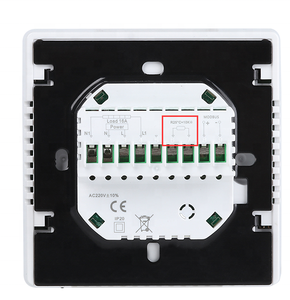 Termostato touchscreen WIFI bianco o nero per impianto di riscaldamento a pavimento - Product Image 4