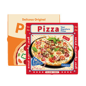 Hot Selling 8 12 Inch Pizza Packing Color <strong>Box</strong> Customized <strong>Corrugated</strong> Kraft <strong>Carton</strong> Printing Packaging Paper Pizza Boxes - Product Image 5