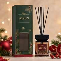 Servicio de Logotipo Personalizado AIKUN, Difusor de Aromaterapia Ecológico de Lujo con Liberación de Aroma Estable, Caja de Regalo Navideña al por Mayor