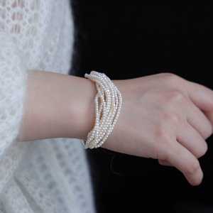 Bracelet WENCHI en argent sterling S925 avec perles multicouches, 14-15 cm - Product Image 4