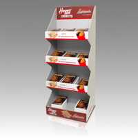 Support de présentation au sol en carton ondulé imprimé offset CMYK 4C YIZE FD1243-7 sur mesure pour la promotion de jouets en magasin