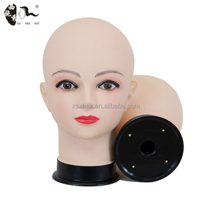 Nhà Máy Giá Mannequin Đầu Hiển Thị Đứng Tóc Giả Hat Đạo Cụ Hiển Thị Đạo Cụ Mềm PVC Thực Tế Nữ Trang Điểm Tóc Giả Hiển Thị Mô Hình Đầu - Product Image 4