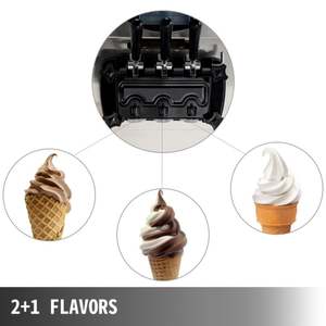 Máquina de helados de frutas congeladas con panel de control portátil de gran oferta de 3 sabores para negocios - Product Image 5