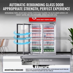 Distributeur automatique intelligent IA 24h/24 en libre-service avec paiement automatique et réfrigérateur de distribution sans personnel pour hall d'immeuble et cantine de bureau - Product Image 2