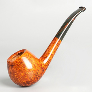 Muxiang Wooden Tobacco Pipe Bent Shape 9mm Filter Solid Wood Men's Retro Smoking Pipe - Product Image 3