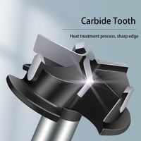 Foret Forstner 35mm 3 cannelures carbure pointe bois tarière coupe-bois scie cloche coupe pour outils électriques forets