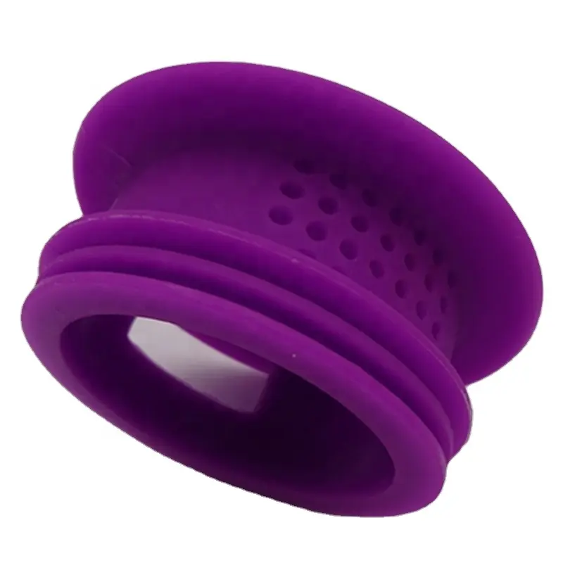 Custom excellent anti-aging food grade purple silicone rubber water cup caps