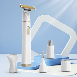 5-en-1 Kit de toilettage électrique Rechargeable <span class=keywords><strong>pour</strong></span> femmes <span class=keywords><strong>rasoir</strong></span> d'épilation <span class=keywords><strong>pour</strong></span> dame corps Bikini <span class=keywords><strong>rasoir</strong></span> visage <span class=keywords><strong>nez</strong></span> sourcil ménage - Product Image 5