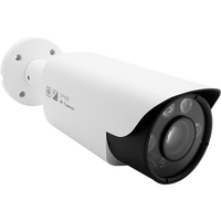 Cámara de Seguridad Exterior VCA de 6MP con Detección Facial, Lente Varifocal de 2.8-12mm, Visión Nocturna IR de Largo Alcance de 70-80 Metros, Tipo Bala, POE, IP66