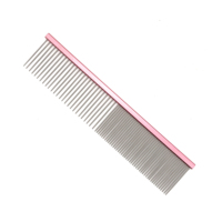 Outil de toilettage 2 en 1 pour animaux de compagnie Carbon Barber Cellouse Orange Rat Tail Parting Peigne Brosse Souffleur Pour Lapin