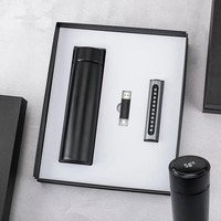 Coffrets Cadeaux Personnalisés pour Hommes et Femmes : Gourde Isotherme 500ml, Clé USB 32G et Plaque de Stationnement Métallique avec Numéro de Téléphone - Dernière Édition