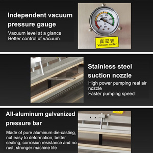 高効率500型ダブルポンプ半自動外部真空包装機商用果物野菜包装機 - Product Image 4
