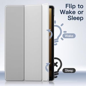 Custodia protettiva Smart Cover sottile Folio con guscio rigido traslucido posteriore per <span class=keywords><strong>Samsung</strong></span> Galaxy <span class=keywords><strong>Tab</strong></span> S11 S10 <span class=keywords><strong>Lite</strong></span> S9 Fe - Product Image 5