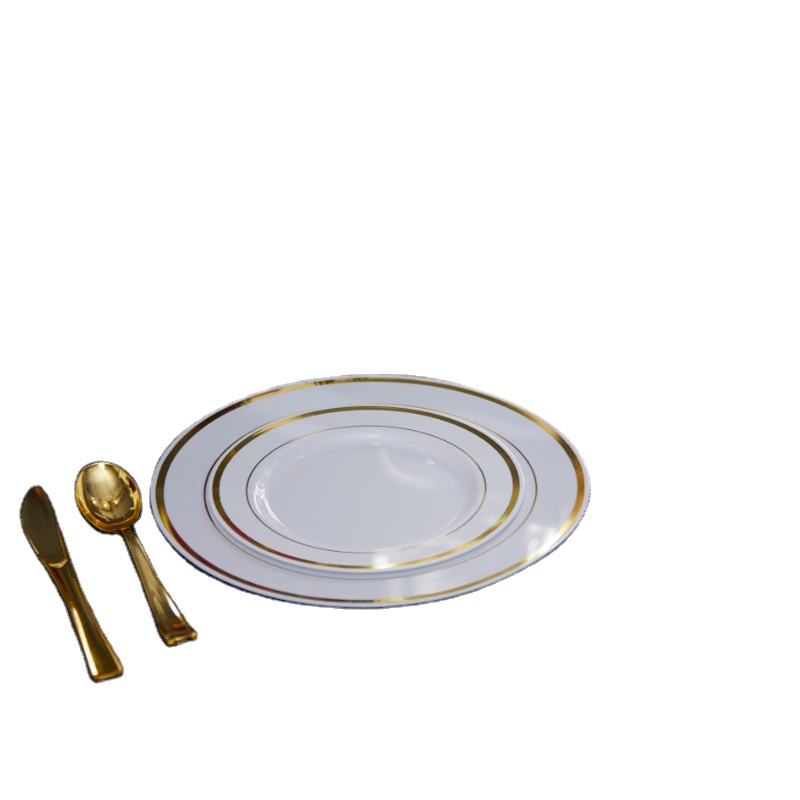 Прозрачная пластиковая одноразовая тарелка, тарелка для торта на свадьбу, оптовая продажа, Экологически чистая высококачественная прозрачная тарелка и тарелка