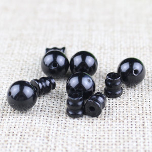 Black Agate Three Way Stupa Beads 10mm Round <b>Ball</b> For Buddhist Prayer Beads And <b>Bracelets</b> Religious Ceremonies Unisex Scattered - Product Image 2