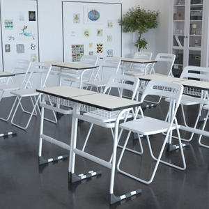 Black Metal Folding <b>Dining</b> <b>Chair</b>, Space Saving Foldable Side <b>Chair</b> for Home Restaurant Event - Product Image 6